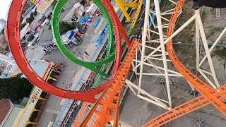 Olympia Looping Barth OnridePOV ¦ Wiener Prater Vienna 2024 [upl. by Hi441]