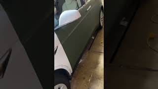 Tesla model x Door vinyl wrap part 3 [upl. by Atalya]