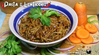 PASTA E LENTICCHIE ALLA CALABRESE 🌶️ Ricetta Facile [upl. by Dougie]