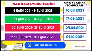 Liseler Arası Nakiller 20212022 Öğretim Yılında Ne Zaman Yapılır [upl. by Rem]