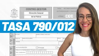 💳 Expedición de la Tarjeta de Residencia cómo rellenar la Tasa 790 Código 012 [upl. by Dibru]