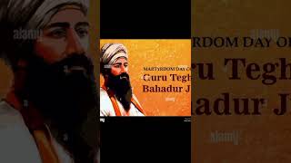 HIND DI CHADARGURU TEG BAHADUR SAHIB JI waheguruji guruteghbahadurji wahegurujiviralshortviral [upl. by Naicul]