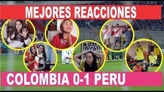 Mejores reacciones Colombia 0  1 Perú nuevo [upl. by Hittel]