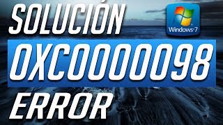 Como Solucionar el Error 0xc0000098 en Windows 7 [upl. by Shanleigh322]