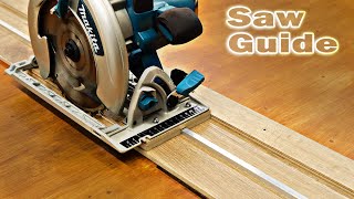 DiY Circular Saw Guide out of Laminate II Homemade Track Saw [upl. by Gisela]