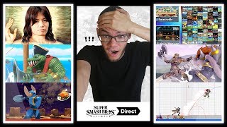 NAIRO REACTS TO ENTIRE SUPER SMASH BROS ULTIMATE DIRECT 882018 [upl. by Naujyt]