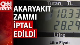 Akaryakıt zammı iptal edildi [upl. by Goulder]