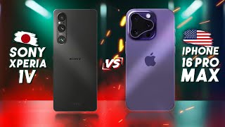 SONY XPERIA 1V vs IPHONE 16 PRO MAX Who Wins in 2024  Full Specs Compare [upl. by Amikay]