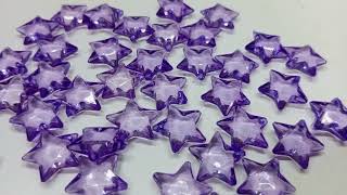 star shape transparent beadsmake beads accessories 8mm acrylic diy [upl. by Braeunig167]