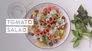 Tomato Salad with Ranch Dressing Recipe  goop [upl. by Christabelle]