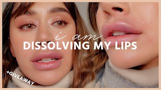 DISSOLVING MY LIP FILLERS AFTER 5 YEARS [upl. by Ahcarb583]