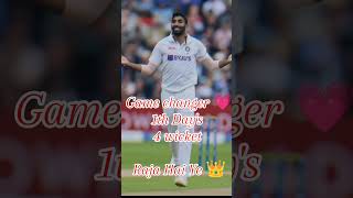 Jaspreet bumarah bane game changer 💗youtube Trending 💕 shorts [upl. by Dde]