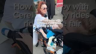 How my baby with CP rides rides at the fair Braininjury Cerebralpalsy Jesus [upl. by Kluge]