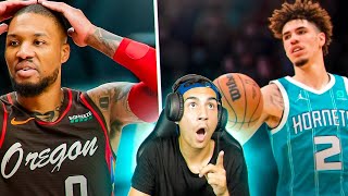 NADIE puede PARAR a LAMELO BALL 27p 9r 7a💫😎  HORNETS vs BLAZERS  311021 reacción [upl. by Brosy46]