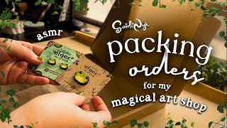 Packing Orders ASMR ✦ Slow Focus for Working Studying ✦ Small Business Sticker Shop ✦ No Talking [upl. by Ethelyn543]