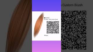 How to import brushes in ibis paint x with qr codes easy Shorts [upl. by Haskel]