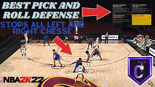 NEW META BEST DEFENSE FOR PICK AND ROLL STOPS ALL LEFT AND RIGHT CHEESE OFFENSE ELITE GAMEPLAY 2K22 [upl. by Malti]