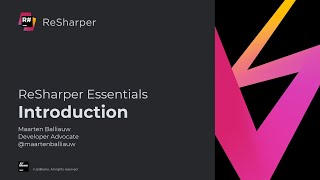 Introduction  ReSharper Essentials [upl. by Ahoufe]