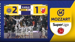 Mozzart Bet Super liga 202324  9Kolo PARTIZAN – CRVENA ZVEZDA 21 10 [upl. by Nwatna]