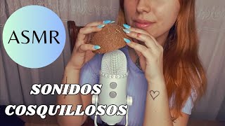 ASMR  SONIDOS COSQUILLOSOS Y SUSURROS PARA DORMIR 🩵😴 [upl. by Jacinda47]