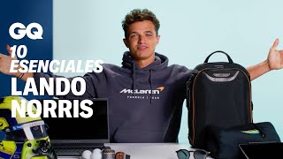 Lando Norris 10 objetos sin los que no puede vivir  10 Esenciales  GQ España [upl. by Nollad]