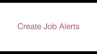 How to Create a Job Alert on Cardinal Career Link  Ball State University [upl. by Lardner]