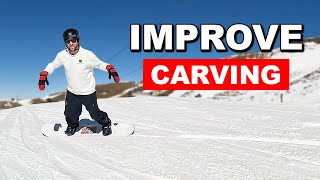 Instantly Improve Your Snowboard Carving Turns [upl. by Yelyak672]