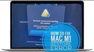 An Error Occurred Preparing The Update On macOS [upl. by Lednew136]