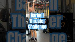 Beginner Barbell Thruster Challenge ALL OUT [upl. by Syah]