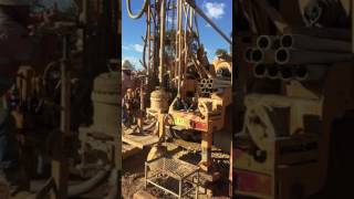 Drilling with a mayhew rig [upl. by Lenahc]