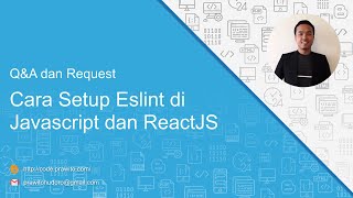 Cara Setup Eslint di Javascript ReactJS dan React Native [upl. by Phedra]