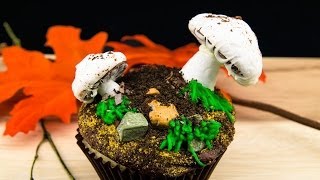 Mushroom Cupcakes Meringue Mushroom Cupcake Recipe from Cookies Cupcakes and Cardio [upl. by Aticnemrac116]