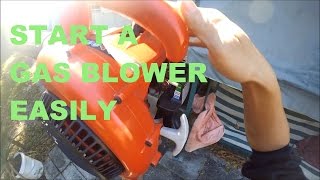 How start a Homelite gas blower or any gas blower [upl. by Neeka]