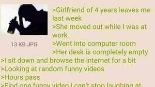 Saddest Greentext Ever GF of 4 years leave  4chan Greentext [upl. by Quiteria]