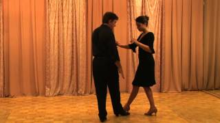 Argentine Tango beginner Lesson Barrida El Arrastre The Drag Sweep [upl. by Munt]