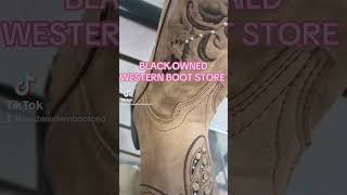 Black Owned Western Boot Store in Raymond MS blackownedbusiness cowboyboots cowgirl [upl. by Mauchi159]