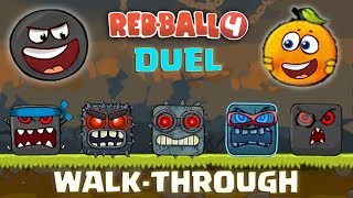 RED BALL 4  quotWALKTHROUGH DUELquot with BLACK amp ORANGE BALL Complete Gameplay Level 175 [upl. by Dinesh523]