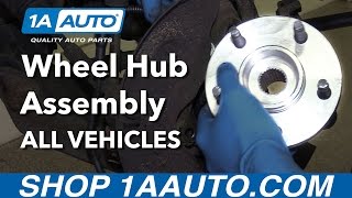 How to Replace Front Wheel Hub Assembly on any Car Truck or SUV [upl. by Nitsir]