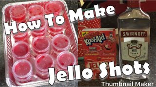 How To Make Jell ShotsEasy Jello shot recipe [upl. by Cini]