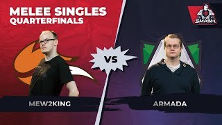 Mew2King vs Armada  Melee Singles Quarterfinals  Smash Summit 6 [upl. by Ecnarual]