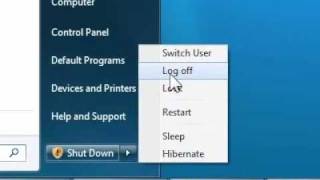 How to log off in Windows 7 [upl. by Akiret433]