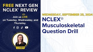 NCLEX Question Drill Musculoskeletal Question [upl. by Dante]