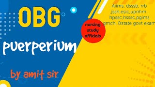 Puerperium obgby amit sirnursing study officials [upl. by Hiro]