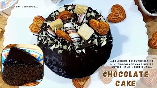 Simple Mini Chocolate Cake Recipe  Easy amp Moist  Delicious amp Mouthmelting Recipe [upl. by Ule]