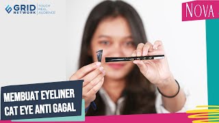 Membuat Eyeliner Cat Eye Anti Gagal Dengan L’Oreal Flash Cat Eye Eyeliner [upl. by Gasparo]