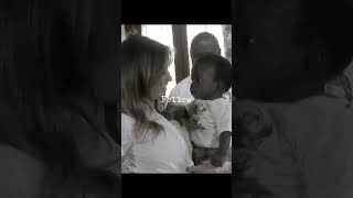 First Lady Melania humanitarian visit last term firstlady trump maga viralvideo fyp [upl. by Moncear]