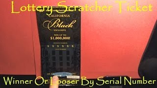 How To Tell If A Lottery Scratcher Ticket Is A Winner Or Looser By Serial Number [upl. by Krishnah]