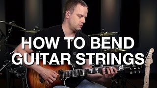 How To Bend The Guitar Strings  Lead Guitar Lesson 6 [upl. by Enyale]