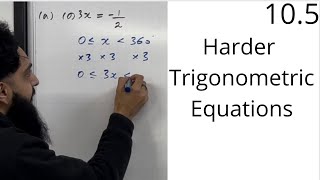 Edexcel AS Level Maths 105 Harder Trigonometric Equations Solving using CAST diagram [upl. by Hoffman]