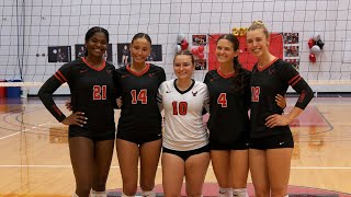 DYouville vs Roberts Wesleyan Womens Volleyball 111518 [upl. by Bellis]